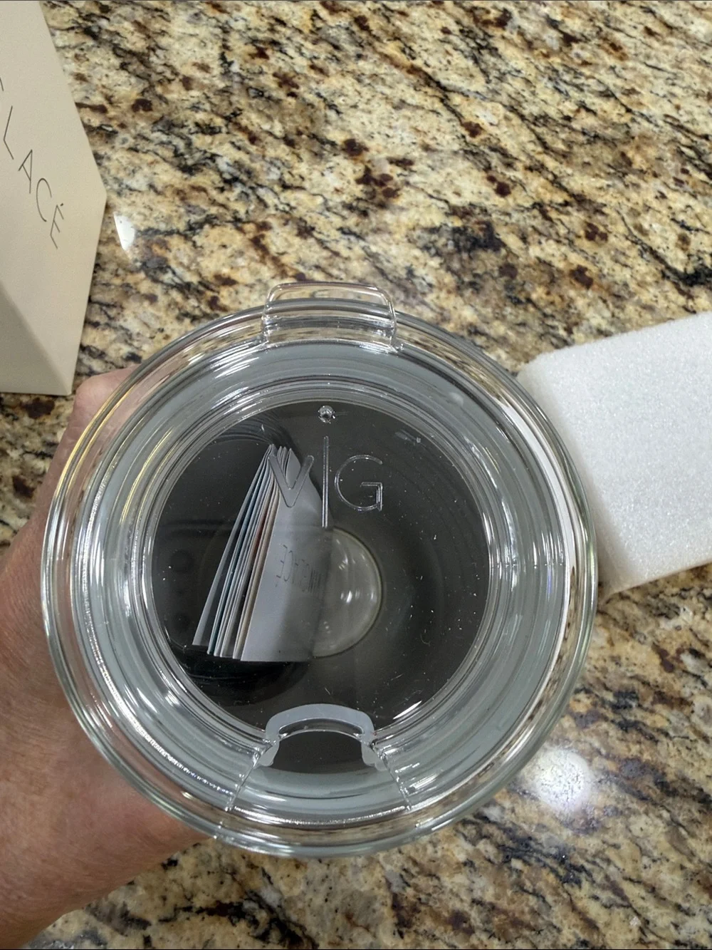 Vinglace’ Copper colored Insulated Glass Tumbler with Lid
